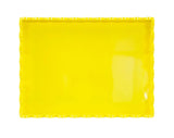 Rectangular Scalloped Riviera Tray - Yellow