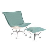 Puff Ottoman Cushion Sterling Breeze -Cushion and Cover Only