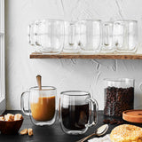 ZWILLING Sorrento Plus 8-pc Double-Wall Glass Coffee Mug Set