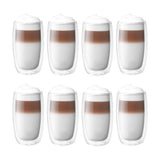 ZWILLING Sorrento 8-pc Double-Wall Glass Latte Cup Set