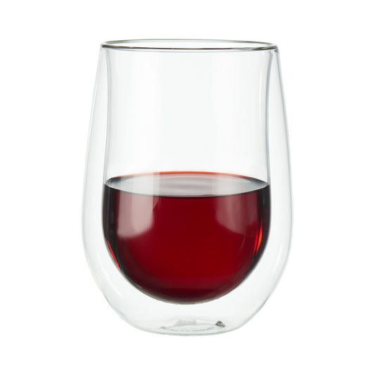 ZWILLING Sorrento 2-pc Double-Wall Glass Red Wine Glass Set 12 oz
