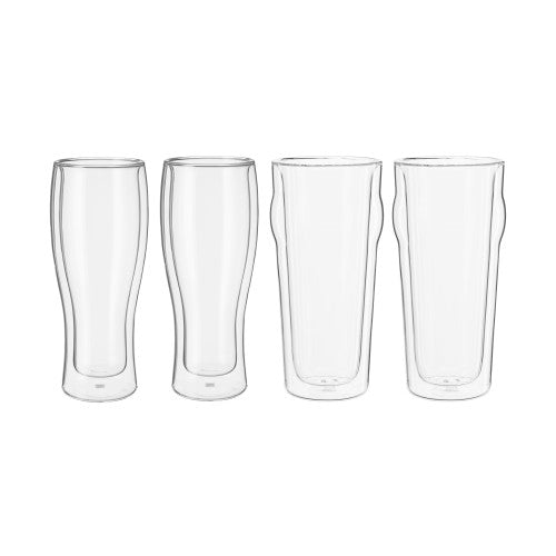 ZWILLING Sorrento 4-pc Double-Wall Pint & Pilsner Glass Set