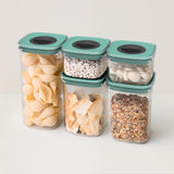 BergHOFF Leo 5Pc Smart Seal Food Container Set, Green, Airtight Lids, Leakproof
