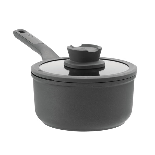 BergHOFF Stone 7" Non-stick Saucepan 2.1Qt., Glass Lid