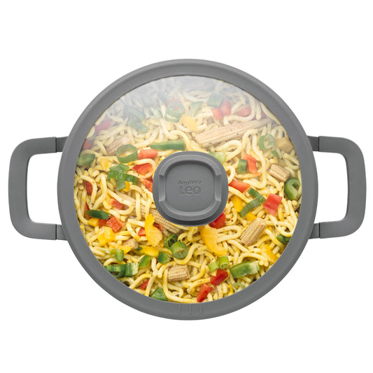 BergHOFF Stone 10" Non-stick Stockpot, 5.9Qt., Glass Lid