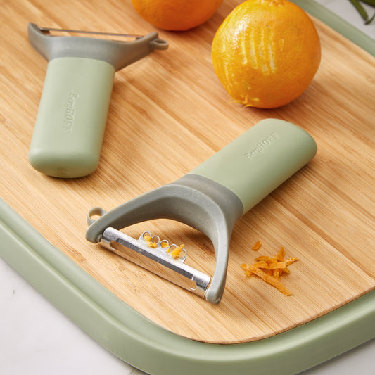 BergHOFF Balance Stainless Steel Y-Peeler with Zester 5", Recycled Material
