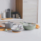 BergHOFF Balance Nonstick Ceramic Frying Pan 8", Recycled Aluminum, Moonmist