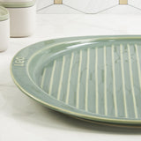 BergHOFF Balance Stone Ribbed Pizza Tray 15.75", Sage