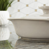 BergHOFF Balance Stone Casserole 9.5", 2.4qt. With Stone Cover, Moonmist