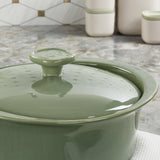 BergHOFF Balance Stone Casserole 9.5", 4.5qt. With Stone Cover, Sage