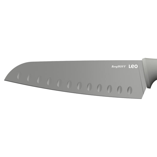 BergHOFF Balance Nonstick Stainless Steel Santoku Knife 6.75", Recycled Material