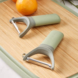 BergHOFF Balance Stainless Steel Serrated Y-Peeler 5", Recycled Material
