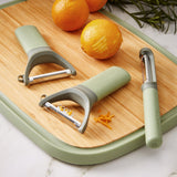 BergHOFF Balance Stainless Steel Serrated Y-Peeler 5", Recycled Material
