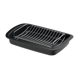 BergHOFF Leo Graphite Nonstick Recycled Cast Aluminum Roaster with Removable Rack 16.5" X 11" X 2.75"