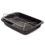 BergHOFF Leo Graphite Nonstick Recycled Cast Aluminum Roaster with Removable Rack 16.5" X 11" X 2.75"