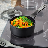 BergHOFF Leo Stone+ Nonstick Ceramic 7" Sauce Pan with Lid Recycled, 2.1qt