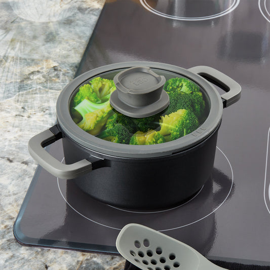 BergHOFF Leo Stone+ Nonstick Ceramic 8" Stockpot 3qt., Recycled