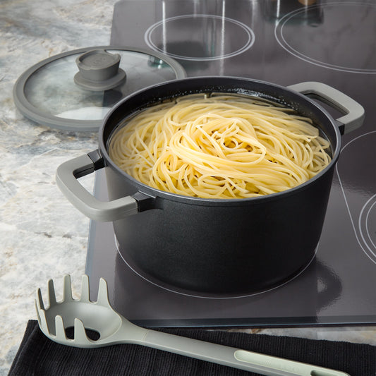 BergHOFF Leo Stone+ Nonstick Ceramic 10" Stockpot 5.9qt, Recycled