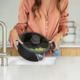 BergHOFF Leo Stone+ Nonstick Ceramic 10" Stockpot 5.9qt, Recycled