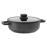 BergHOFF Leo Stone+ Nonstick Ceramic 11" Sauté Pan with Lid 2-handle Recycled, 5qt