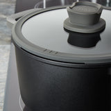 BergHOFF Leo Stone+ Nonstick Ceramic 11" Sauté Pan with Lid 2-handle Recycled, 5qt