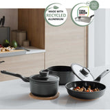 BergHOFF Leo Stone+ 5pc Nonstick Ceramic Cookware Set, Recycled