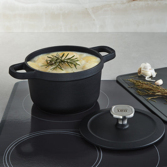 BergHOFF Leo Graphite 3.2qt. Enameled Cast Iron Stockpot, 8"