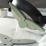 BergHOFF Leo Balance Silicone Foldable and Magnetic Trivet 9.5", Sage