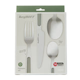 BergHOFF Leo Balance Stainless Steel 24Pc Flatware Set, Moonbeam