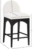 Waldorf Boucle Fabric Counter Stool – Elegant Solid Ash Wood Design for Stylish Dining Spaces