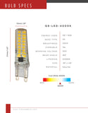 G9 LED Bulbs // 3W 4000K
