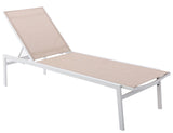 Santorini Outdoor Patio Chaise Lounge Chair – Adjustable Comfort for Relaxation and Sunbathing
