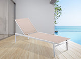 Santorini Outdoor Patio Chaise Lounge Chair – Adjustable Comfort for Relaxation and Sunbathing
