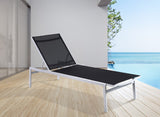 Santorini Outdoor Patio Chaise Lounge Chair – Adjustable Comfort for Relaxation and Sunbathing