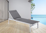 Santorini Outdoor Patio Chaise Lounge Chair – Adjustable Comfort for Relaxation and Sunbathing