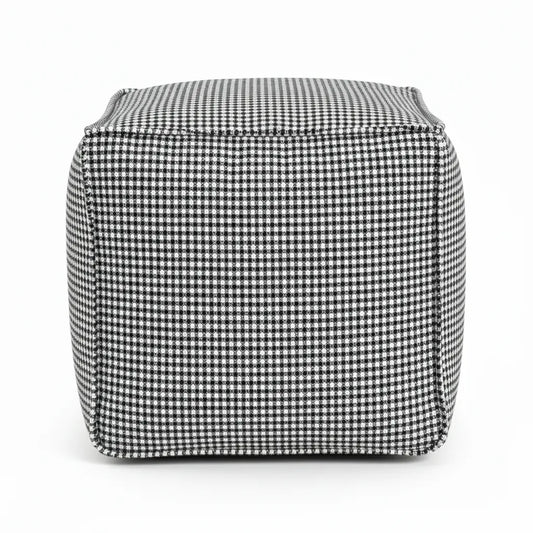 Furley Navy Square Pouf