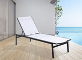 Santorini Outdoor Patio Chaise Lounge Chair – Adjustable Comfort for Relaxation and Sunbathing