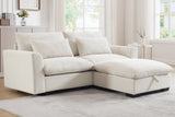 PERTH 86" Loveseat with 1 Ottoman