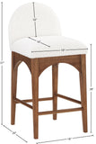 Waldorf Stool - Elegant Art Deco Design with Plush Comfort and Solid Ash Wood for Stylish Spaces