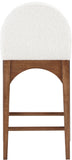 Waldorf Stool - Elegant Art Deco Design with Plush Comfort and Solid Ash Wood for Stylish Spaces