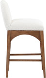 Waldorf Stool - Elegant Art Deco Design with Plush Comfort and Solid Ash Wood for Stylish Spaces