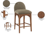 Waldorf Stool - Elegant Art Deco Design with Plush Comfort and Solid Ash Wood for Stylish Spaces