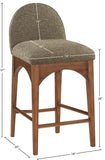 Waldorf Stool - Elegant Art Deco Design with Plush Comfort and Solid Ash Wood for Stylish Spaces