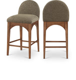 Waldorf Stool - Elegant Art Deco Design with Plush Comfort and Solid Ash Wood for Stylish Spaces