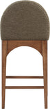 Waldorf Stool - Elegant Art Deco Design with Plush Comfort and Solid Ash Wood for Stylish Spaces