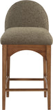 Waldorf Stool - Elegant Art Deco Design with Plush Comfort and Solid Ash Wood for Stylish Spaces