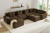 CORDELIA 116" 5-Seater Sectional with 2 Ottomans