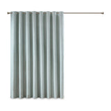 Heathered Patio Window Curtain, Aqua Blue