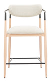Equinox Counter Stool Oyster Gray & Natural