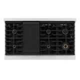 ZLINE 48" Paramount Gas Rangetop Stainless Steel Champagne Bronze SRTZ-48-CB